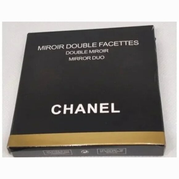 AUTHENTIC CHANEL MIRROR DOUBLE FACETTES MIRROR DUO COMPACT CLASSIC BLACK - Picture 3 of 6